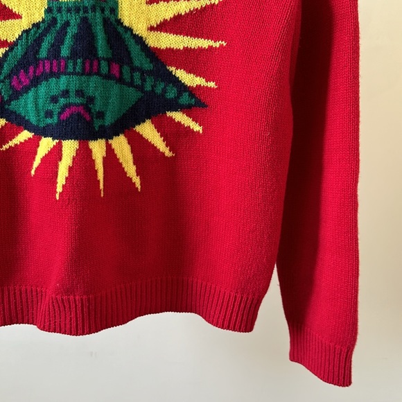 New Gucci 100% wool UFO alien spaceship intarsia knit cropped sweater jumper - Picture 7 of 16